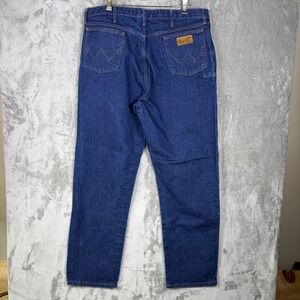 Wrangler Fire Resistant Jeans 40x34 FR31MWZ Relaxed Fit Workwear Blue Mens
